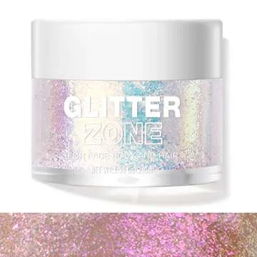 LANGMANNI Holographic Body Glitter Gel - Color Changing Glitter for Body, Face, Hair, and Lip