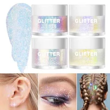 LANGMANNI Holographic Body Glitter Gel for All Occasions