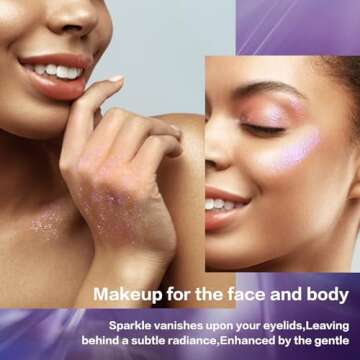 LANGMANNI Holographic Body Glitter Gel for All Occasions