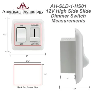 12 Volt DC Dimmer Switch - Adjustable LED Lighting for RVs