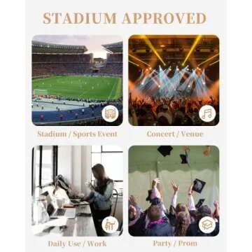 Marvolia Clear Bag Stadium Approved - Clear Purse Clear Crossbody Bag for Women Cute Clear Handbag for Sports Concert Prom - Clear(Golden chain)