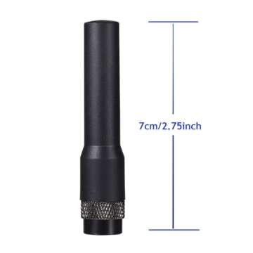 Bingfu Dual Band VHF UHF 136-174MHz 400-470MHz Ham Radio Antenna Handheld Two Way Radio SMA Male Soft Antenna 2-Pack for Icom Yaesu Vertex Ham Radio Walkie Talkie Standard Horizon Marine VHF Radio