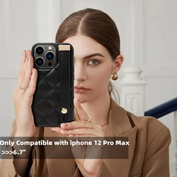 ZVE iPhone 12 Pro Max Kickstand Case, Elegant and Durable