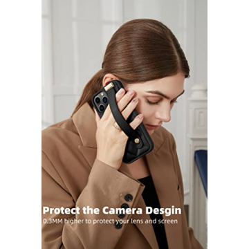 ZVE iPhone 12 Pro Max Kickstand Case, Elegant and Durable