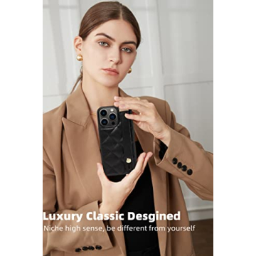 ZVE iPhone 12 Pro Max Kickstand Case, Elegant and Durable