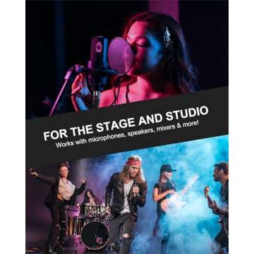 VANDESAIL XLR Cables 2 Pack | 3ft Microphone Cord