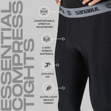 Sanabul Compression Tights for Men - Workout Essential