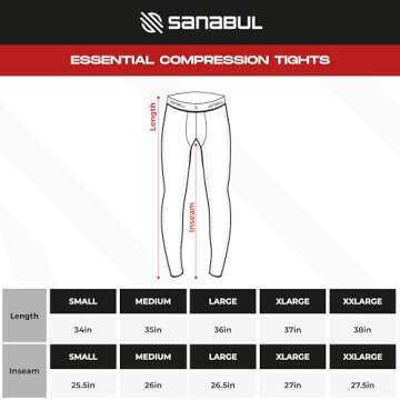 Sanabul Compression Tights for Men - Workout Essential