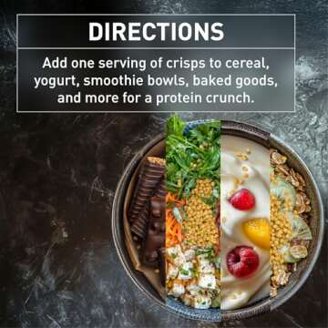 PURIS Organic Pea Protein Crisps, 1LB, Certified Organic Pea Protein Isolate, Keto Protein Crunch, Made 100% in The USA, Non-GMO, Gluten Free, No Sugar, No Soy, 18g Protein, 7g Carbs, Unflavored