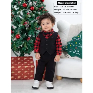 Stylish Baby Boy Plaid Suit for Special Occasions