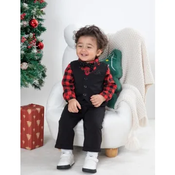 Stylish Baby Boy Plaid Suit for Special Occasions