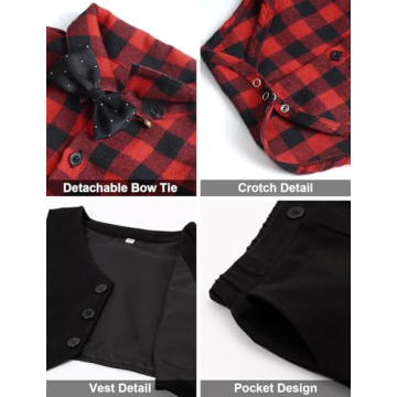 Stylish Baby Boy Plaid Suit for Special Occasions