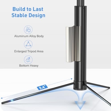 Durable 72-Inch Tripod & Selfie Stick for Cameras