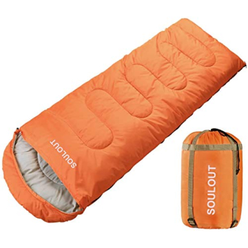 Envelope Sleeping Bag,3-4 Seasons Warm Cold Weather Lightweight, Portable, Waterproof Compression Sa...
