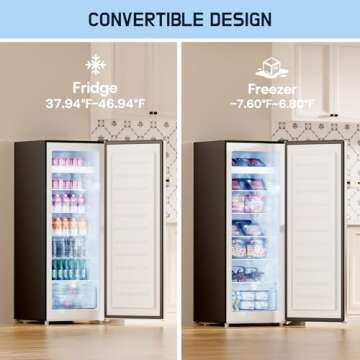 Upstreman 7.0 Cu.Ft Convertible Upright Freezer