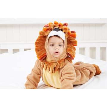 Lion Costume Set for Kids with Plush Toy - Halloween Special