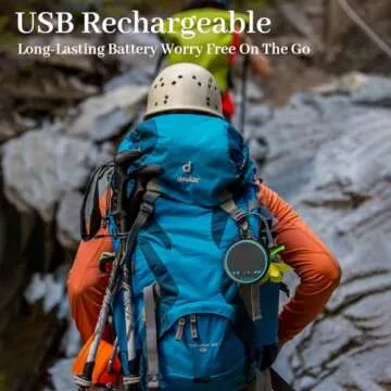 Fourair White Noise Sound Machine with 25 Soothing Natural Sounds Rechargeable Battery Portable for Travel 32 Volume Levels 5 Timers Compact Size for Baby Kids Adults Sleeping (Black-2024 Upgrade)