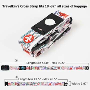 Travelkin Luggage Strap TSA Approved for Ultimate Luggage Security