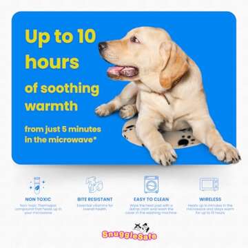The 'Original' Snugglesafe Microwave Heating Pad Disc Microwavable Heated Pet Bed.