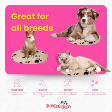 The 'Original' Snugglesafe Microwave Heating Pad Disc Microwavable Heated Pet Bed.