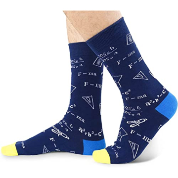 HAPPYPOP Funny Math Socks for Math Enthusiasts and Teachers