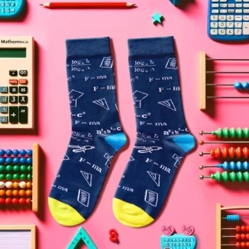 HAPPYPOP Funny Math Socks for Math Enthusiasts and Teachers