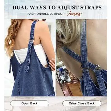 GREAIDEA High Roller Denim Jumpsuit for Women