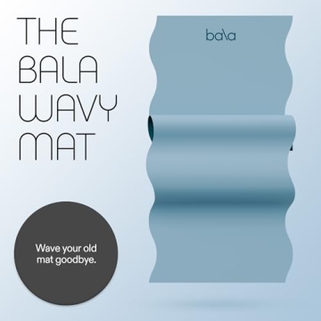 Bala Wavy Yoga Mat - Non-Slip, Waterproof, & Stylish