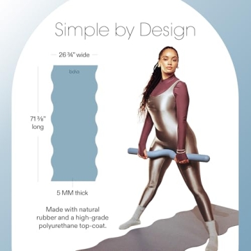 Bala Wavy Yoga Mat - Non-Slip, Waterproof, & Stylish