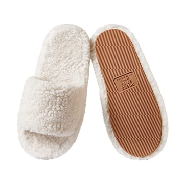 POSEE Fuzzy Memory Foam Slippers for Women - Cozy Comfort
