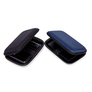 Ginsco 2pcs Hard Shell Travel Case for Seagate Portable 1/2TB 5TB External Hard Drive,for UnionSine 500GB/1TB Ultra Slim Hard Drive,Universal HDD Case for WD 1/2TB My Passport/Toshiba Canvio