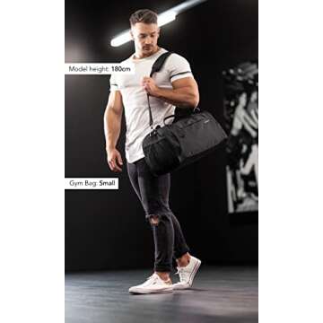 Fitgriff Gym Bag for All Activities - Stylish Duffle with Shoe & Wet Compartment