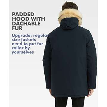 PUREMSX Men's Winter Puffer Jacket - Stylish & Warm