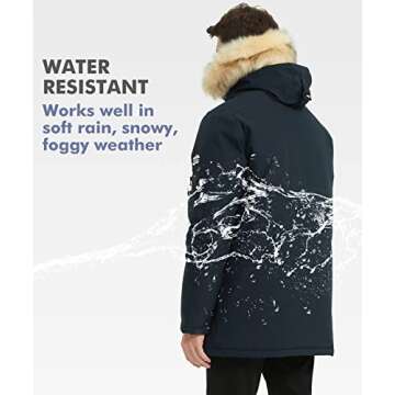 PUREMSX Men's Winter Puffer Jacket - Stylish & Warm