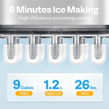 VIVOHOME 26lbs/Day Countertop Ice Maker Machine