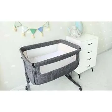 Waterproof Bassinet Mattress Protector, Fit for 20" x 33" Angelbliss (3 in 1), IKOMZY, YADAQE, Cowiewie and Nordmiex Bassinet, Ultra Soft Breathable, Viscose Made from Bamboo Surface, Washer & Dryer