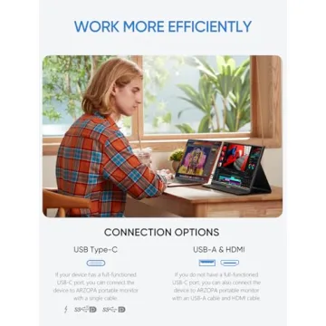 15.6'' ARZOPA Portable 1080P FHD Monitor