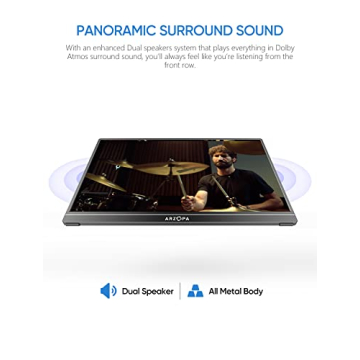 15.6'' ARZOPA Portable 1080P FHD Monitor