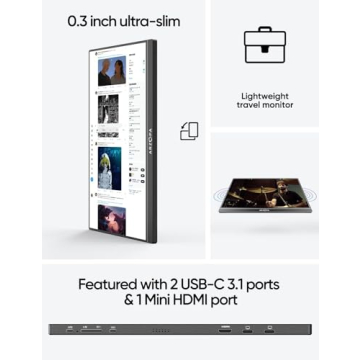 15.6'' ARZOPA Portable 1080P FHD Monitor