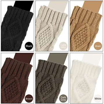 SATINIOR 8 Pairs Fingerless Gloves for Women - Warm and Stylish