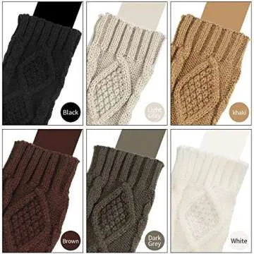 SATINIOR 8 Pairs Fingerless Gloves for Women - Warm and Stylish