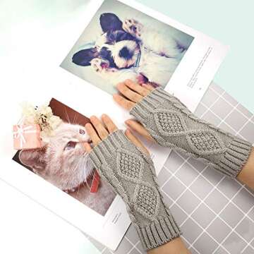 SATINIOR 8 Pairs Fingerless Gloves for Women - Warm and Stylish