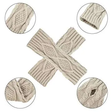 SATINIOR 8 Pairs Fingerless Gloves for Women - Warm and Stylish