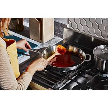 Angled Wooden Spoon - Eco-Friendly & Versatile Kitchen Tool