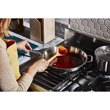 Angled Wooden Spoon - Eco-Friendly & Versatile Kitchen Tool