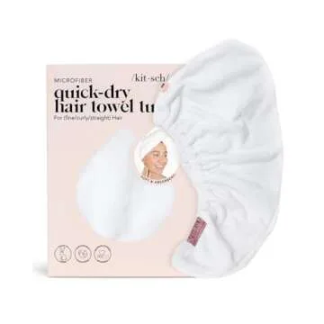 Kitsch Microfiber Hair Towel Wrap for Women - Valentines Gift for Her, Microfiber Towel, Super Absor...