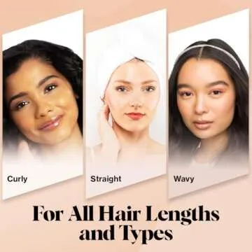 Kitsch Microfiber Hair Towel Wrap for Women - Valentines Gift for Her, Microfiber Towel, Super Absorbent, Quick Dry, Anti-Frizz - for Long and Short Hairs, Turbans for Women, Hair Wrap - White