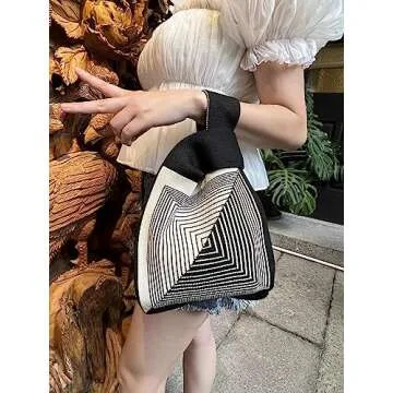 Stylish OATSBAS Wrist Handbag for Women - Portable Tote