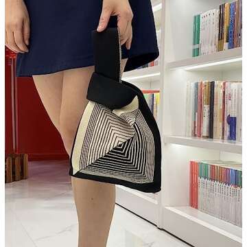 Stylish OATSBAS Wrist Handbag for Women - Portable Tote