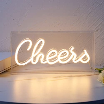 LED USB Cheers Neon Light for Home and Parties
